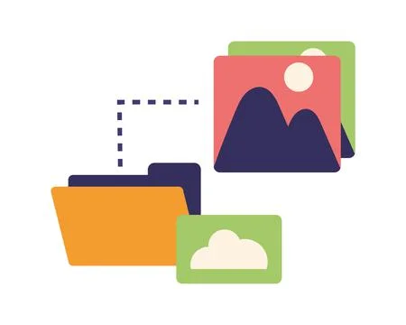 Develop storage data Stock Illustration