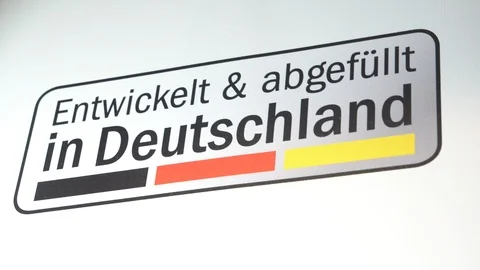 Developed and Packaged in Germany Vídeos de archivo 92620896
