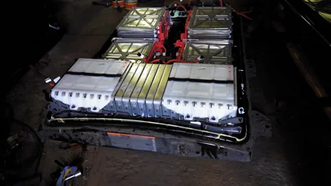 Developed solution for plug-in hybrid and electric vehicles, battery management Stock Footage 131611142