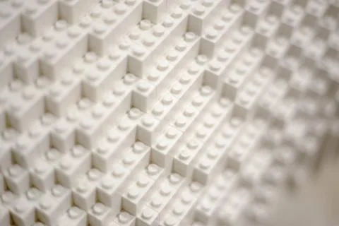 Developement idea skill with color plastic blocks 写真素材