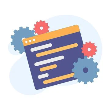 Developer and programmer concept Stock Illustration