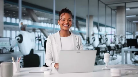Developer Of Artificial Intelligence And Robots Stock Footage 318762312