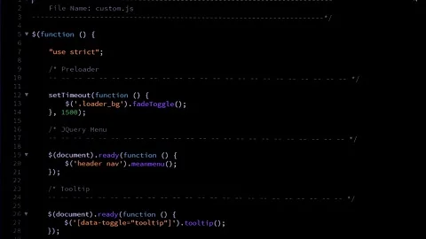 Developer is browsing and switching between java script and html screens. Stock Footage 143275159