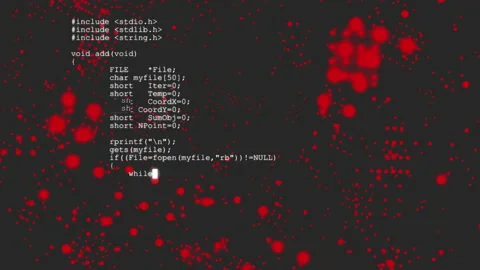 Developer is browsing computer code on the computer screen. Web Page Code Stock Footage 224857182