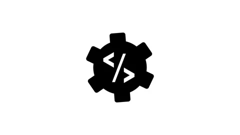 Developer Code Gear Settings Configuration Icon Stock Footage 340305931