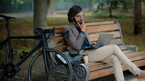 Developer Coding And Remote Chatting. Programmer Stock Footage 245576387