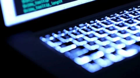 Developer Doing Coding, typing code on screen programmers coding internet Stock-Footage 334586084