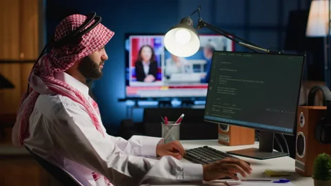 Developer fixing database errors Stock Footage 255571439