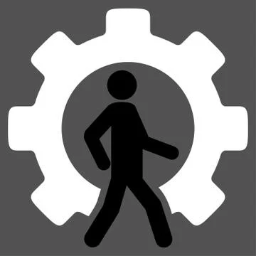 Developer Flat Icon 스톡 일러스트