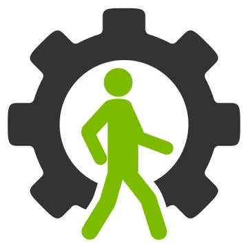 Developer Flat Icon Stock Illustration