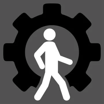 Developer Flat Icon Illustrazione stock