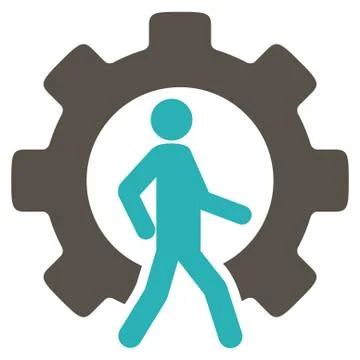 Developer Flat Icon 스톡 일러스트