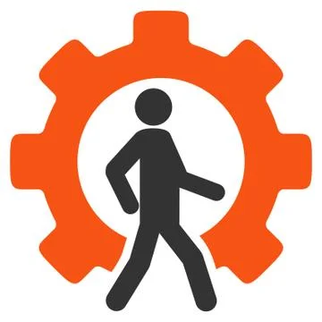 Developer Flat Icon 스톡 일러스트