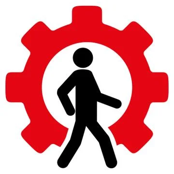 Developer Flat Icon Stock Illustration