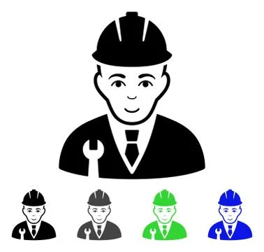 Developer Flat Icon イラスト素材