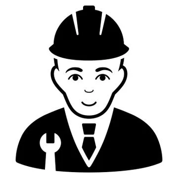 Developer Flat Vector Icon Illustrazione stock