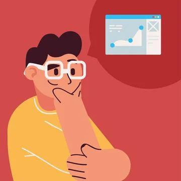 Developer guy and designer Stock Illustration
