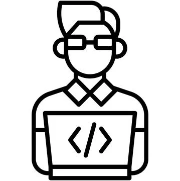 Developer icon, DeFi related vector illustration Illustrazione stock