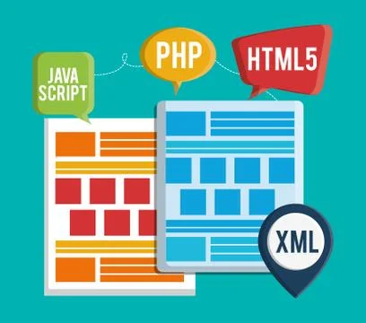 Developer icon design Stock Illustration