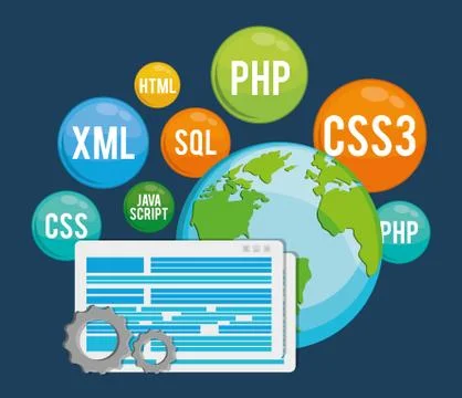 Developer icon design 스톡 일러스트