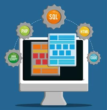 Developer icon design Stockillustratie