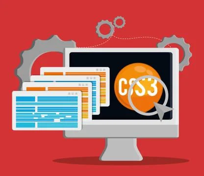 Developer icon design Stock Illustration