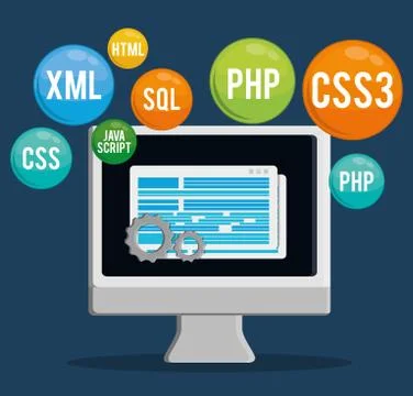 Developer icon design Stockillustratie