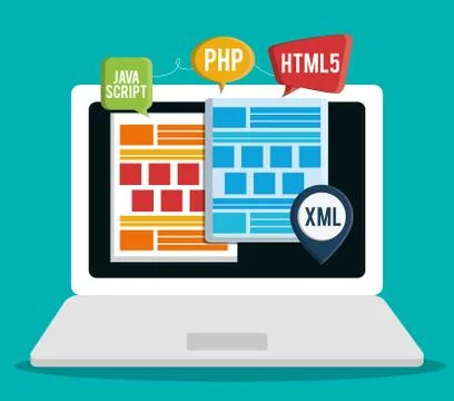 Developer icon design Stock Illustration