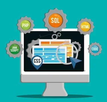 Developer icon design Stock Illustration