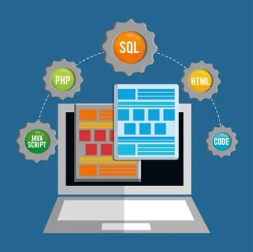 Developer icon design Stock Illustration