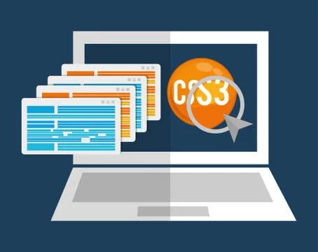 Developer icon design Stock Illustration