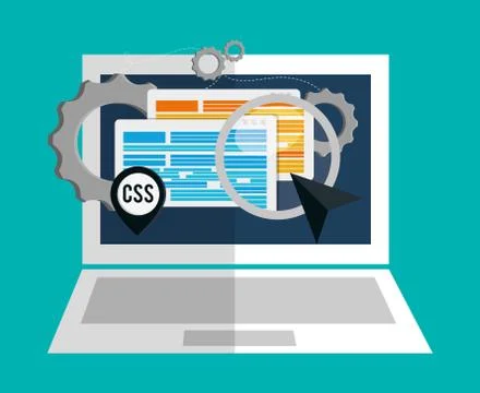 Developer icon design 스톡 일러스트