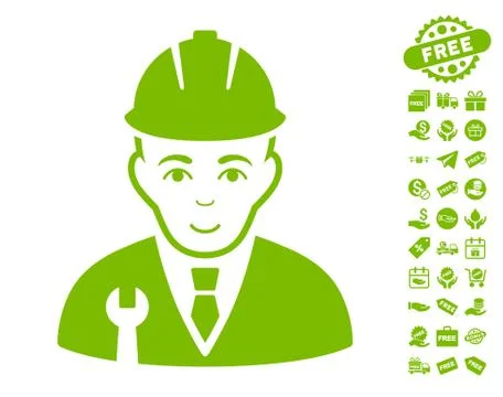 Developer Icon With Free Bonus Illustrazione stock