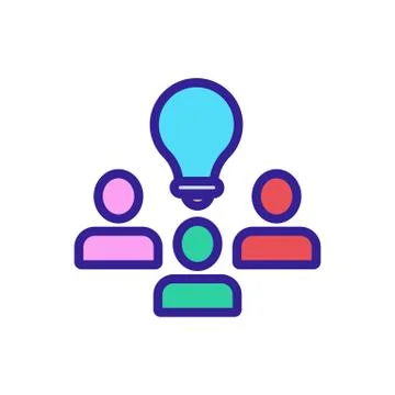 Developer icon vector. Isolated contour symbol illustration Stock Illustration