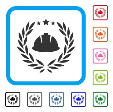 Developer Laureal Wreath Framed Icon イラスト素材