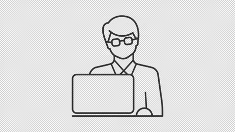 Developer line animation 動画素材 289625273
