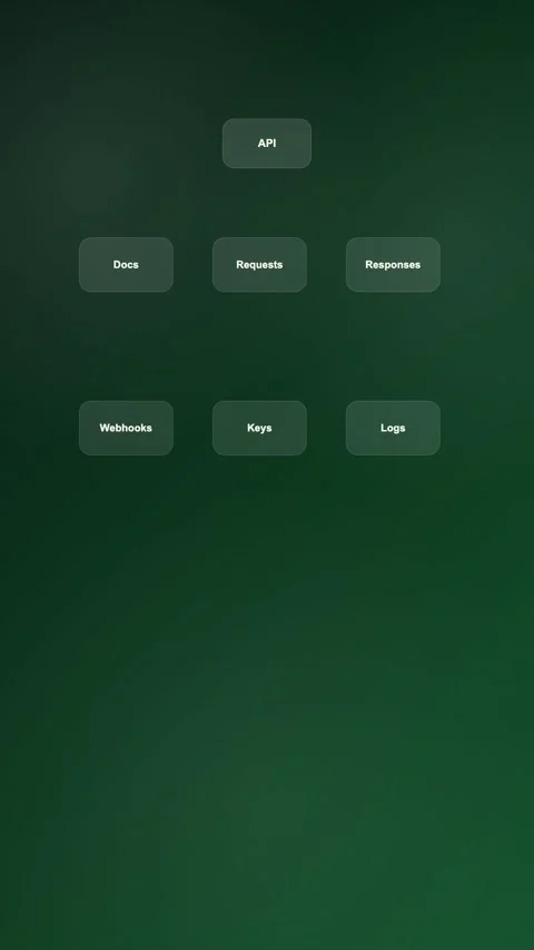 Developer Logs Workspace Modern Gradient SaaS Interface Vertical Animation 스톡 동영상 345155068