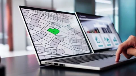 Developer Looking At Land Plot Map Stock Footage 285875250