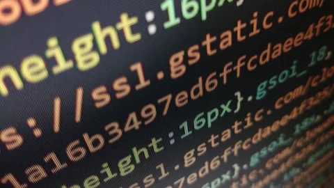 Developer program software. code for program developer. Stock Footage 231500254