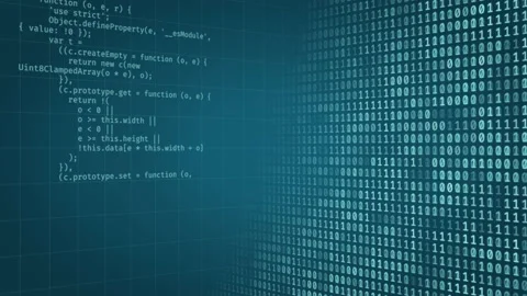 Developer programming code abstract animation. computer script data binary code Stock Footage 150264468