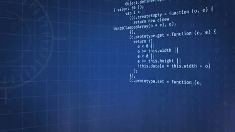 Developer programming code abstract animation. computer script data binary code Stock Footage 150272182