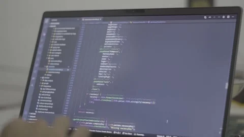 Developer programming a website Stock Footage 144545668