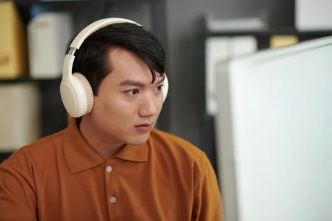 Developer Reviewing Programming Code 스톡 사진