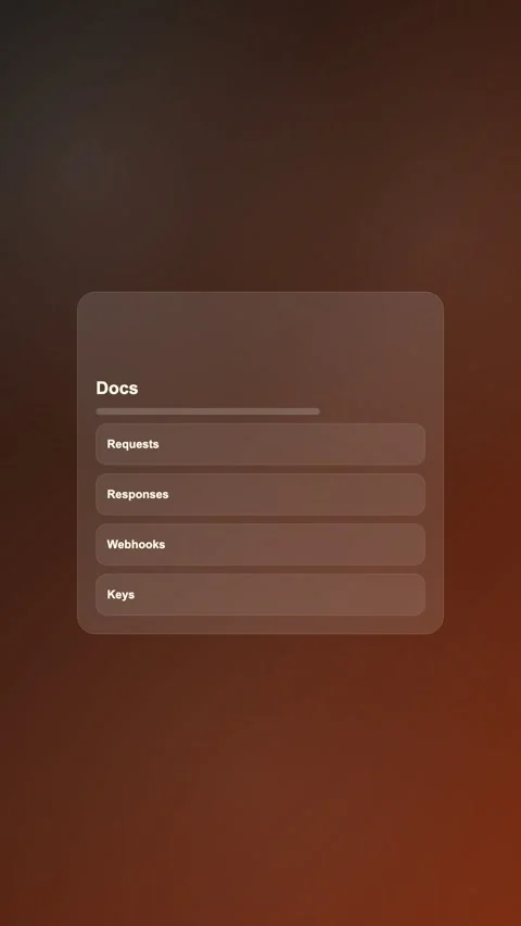 Developer Settings Console Modern Gradient SaaS Interface Vertical Animation Stock Footage 345155128