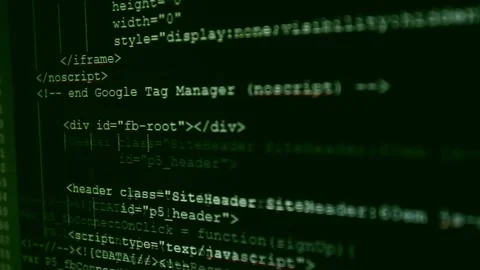 Developer Software Code Mock-up with Generic Programming Language Stock Footage 290369622
