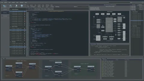 Developer Software Code Mockup Stock Footage 194143294
