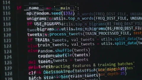 Developer software source code on monitor screen. writing script of software Stock Footage 159642161