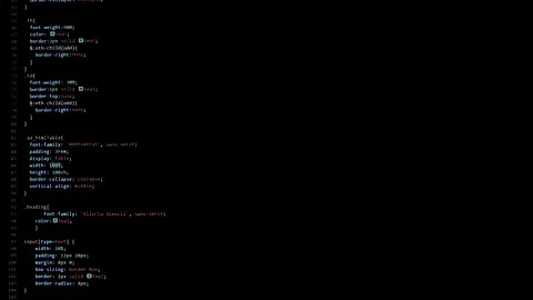 Developer software source code on monitor screen. writing script of software Stock Footage 159642198