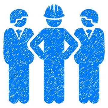 Developer Team Grainy Texture Icon Stock Illustration