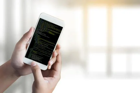 Developer Team Working Laptop Computer Mobile Application Softwareand Web Des Stock Photos